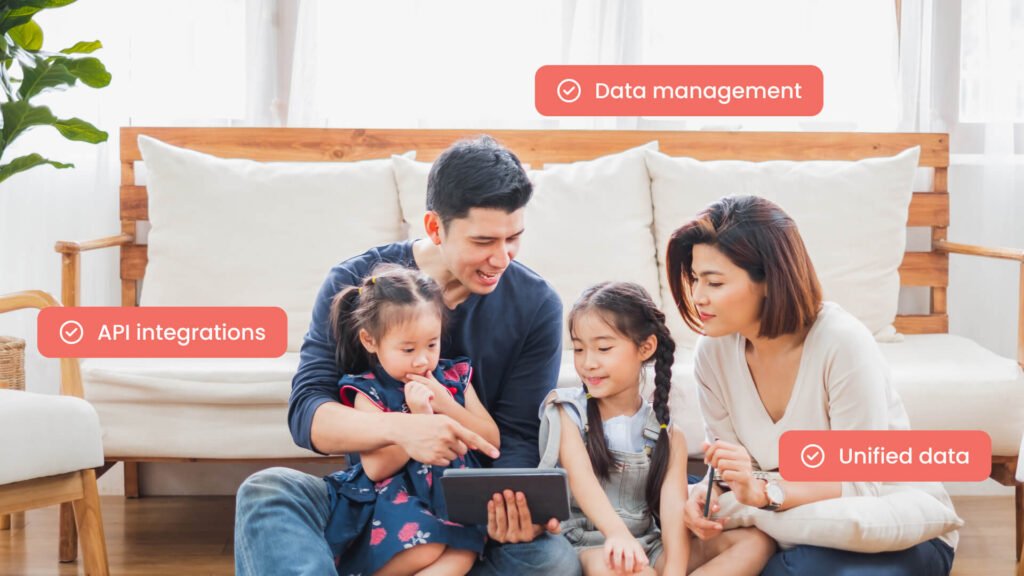 customer and admin portals concept